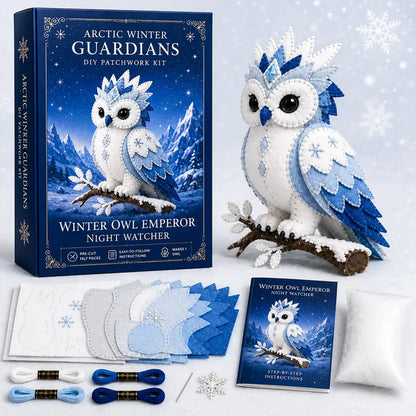 Frosty Guardian DIY Stitch Kit – Handmade Felt Animal Craft Gift