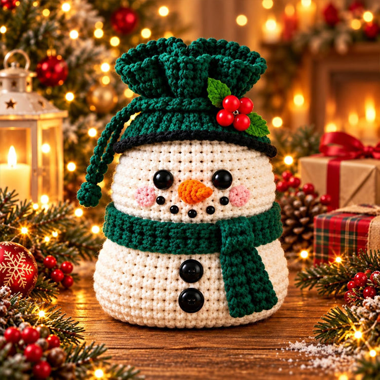 🔥Last Day 50% OFF 🔥Christmas Crochet Gift Pouch DIY Kit