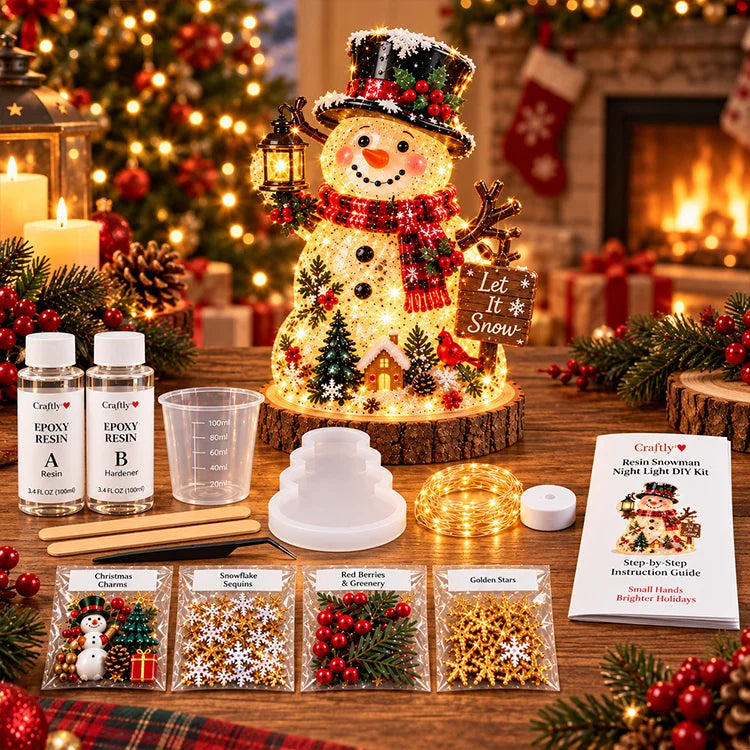 DIY Christmas Tree Resin Night Light Kit