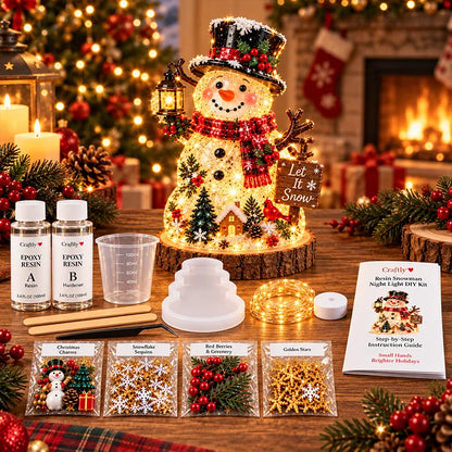DIY Christmas Tree Resin Night Light Kit