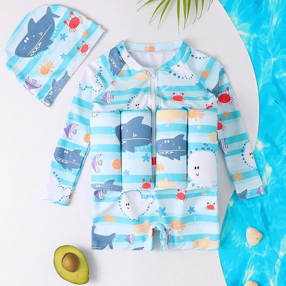 Kids Float Suit – Long Sleeve Learn-To-Swim Buoyancy Swimsuit