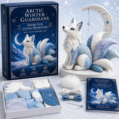 Frosty Guardian DIY Stitch Kit – Handmade Felt Animal Craft Gift