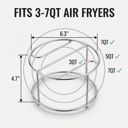 Air Fryer Kebab Rack with 24 Hanging Skewers