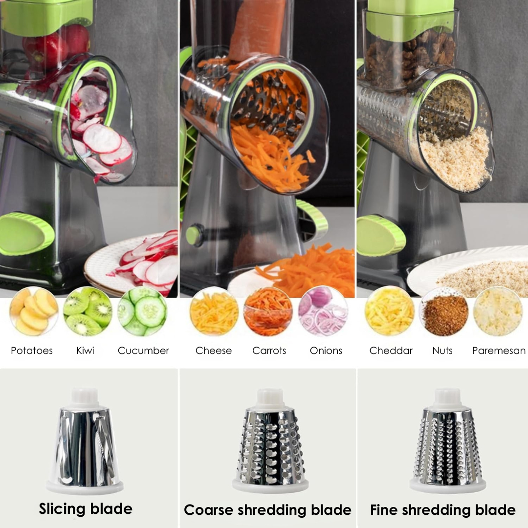 Rotary All in One Grater with Suction Base
