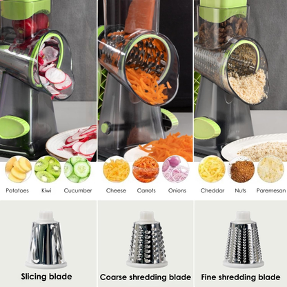 Rotary All in One Grater with Suction Base