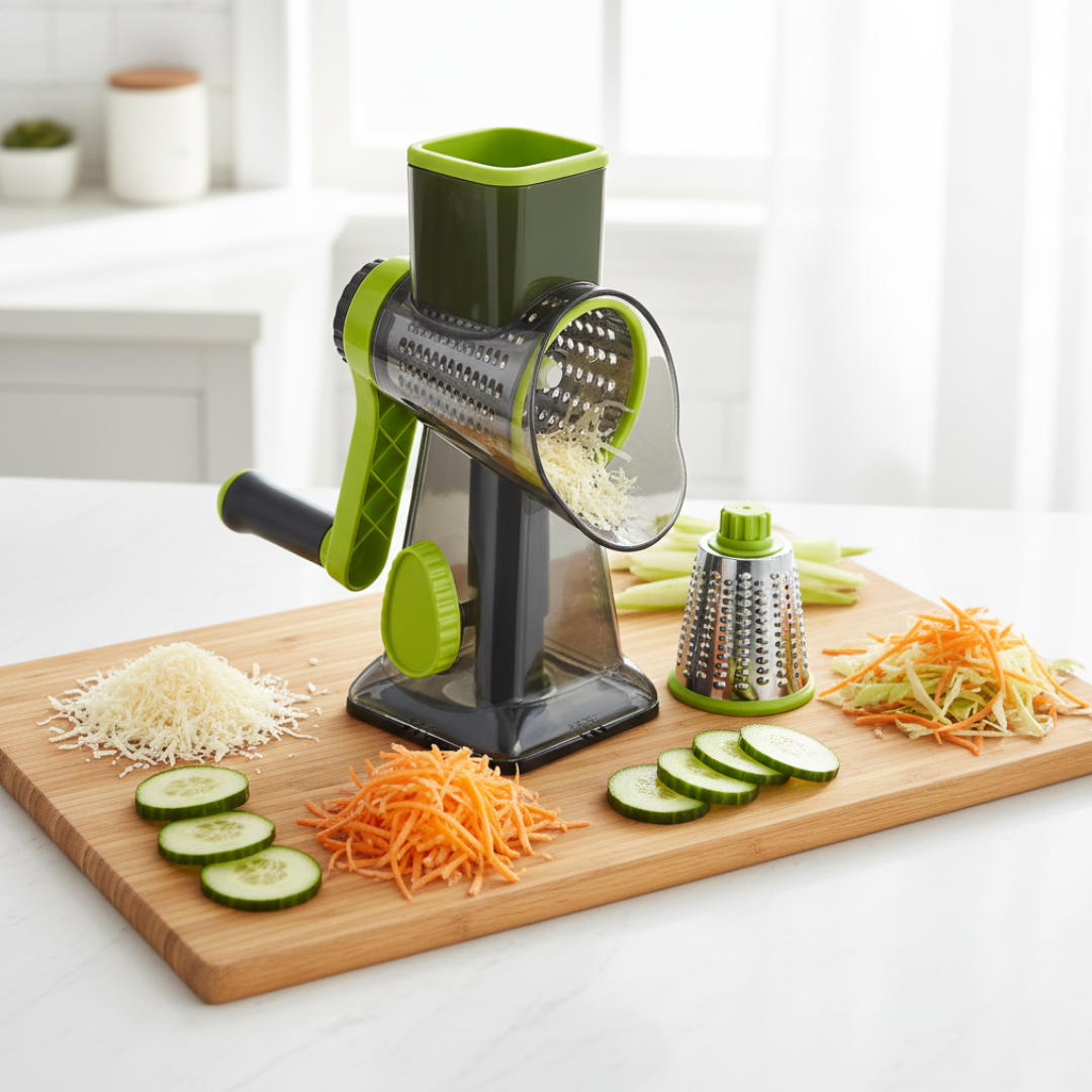 Rotary All in One Grater with Suction Base