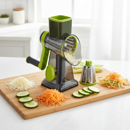 Rotary All in One Grater with Suction Base
