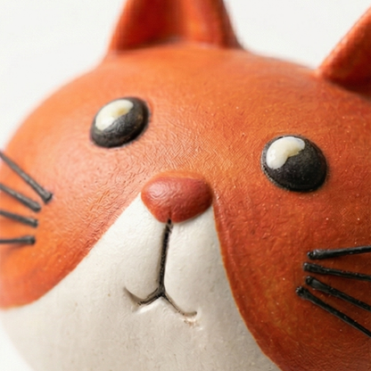 Handmade Ceramic Cat Flower Vase