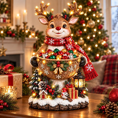 Lighted Christmas Candy Bowl