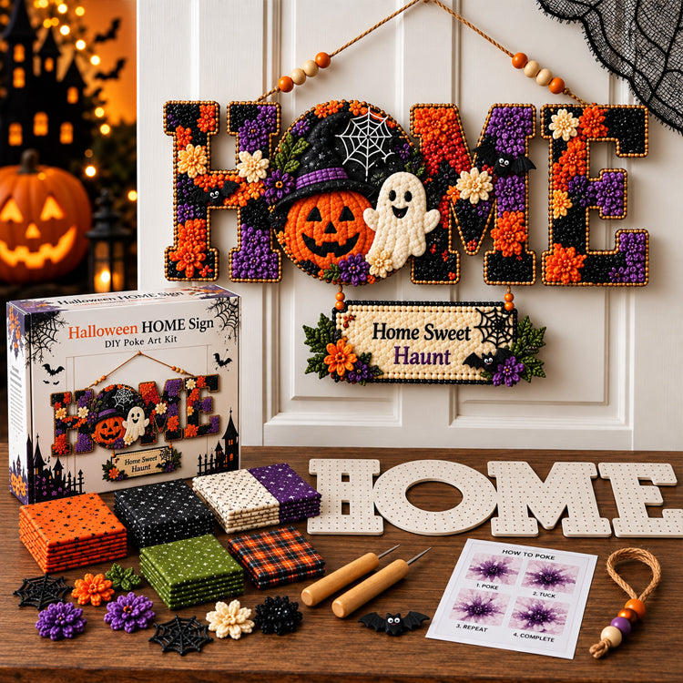 🔥Last Day 50% OFF🔥🎄 3D Fabric Poke Art DIY Kit | No-Sew Home Design