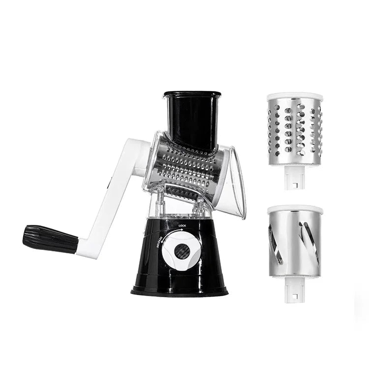 3-in-1 Rotary Vegetable Slicer – Prep Meals Up To 10X Faster