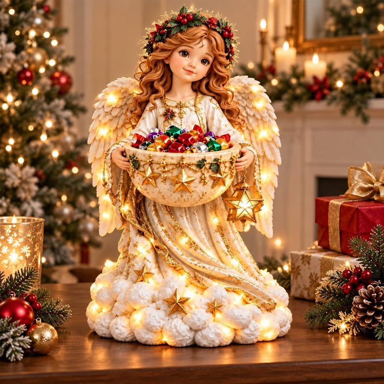 Lighted Christmas Candy Bowl