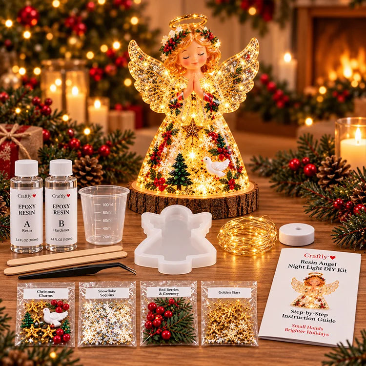 DIY Christmas Tree Resin Night Light Kit