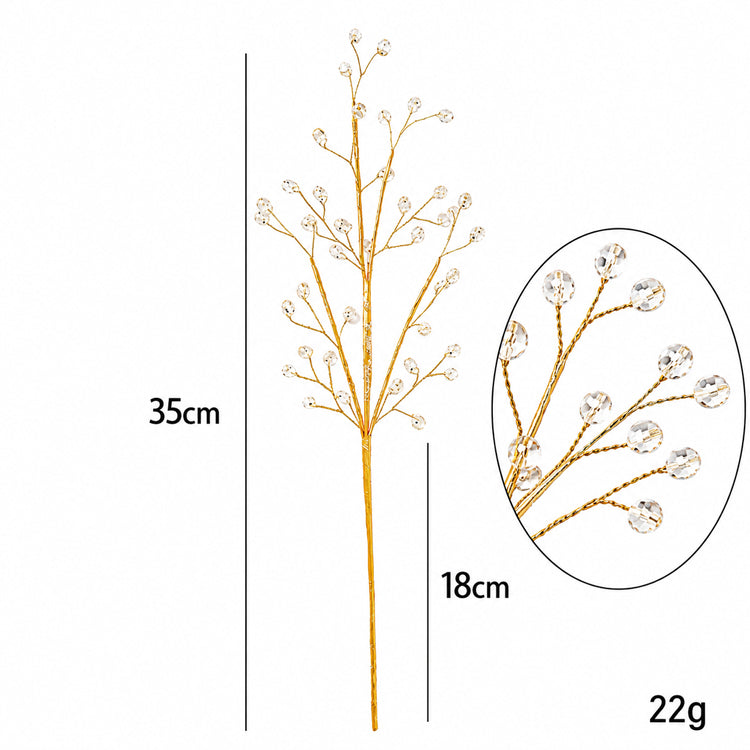 Crystal Christmas Tree Picks – Flexible Sparkling Holiday Branch Accents