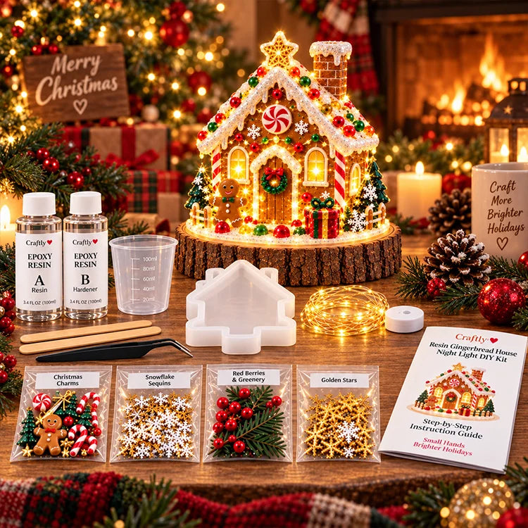 DIY Christmas Tree Resin Night Light Kit